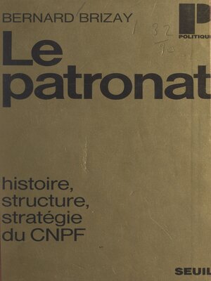 cover image of Le patronat